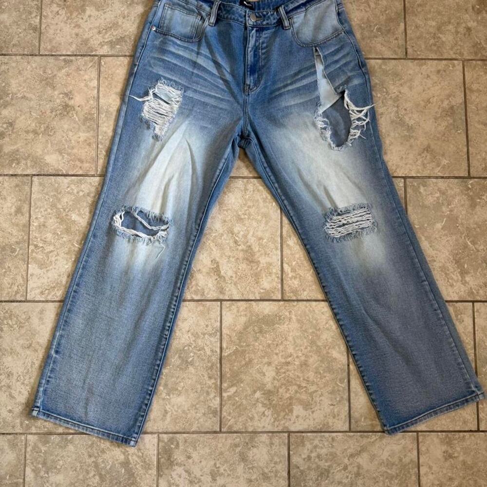 New men blue denim jeans